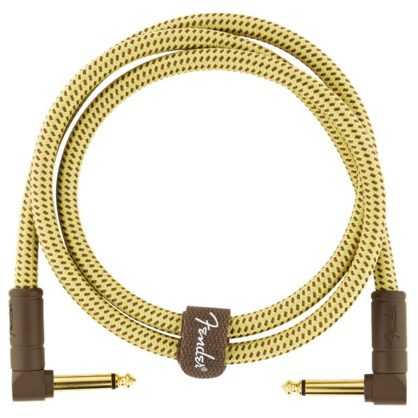 Fender Deluxe 3ft Angle Instrument Cable Tweed - Image 3