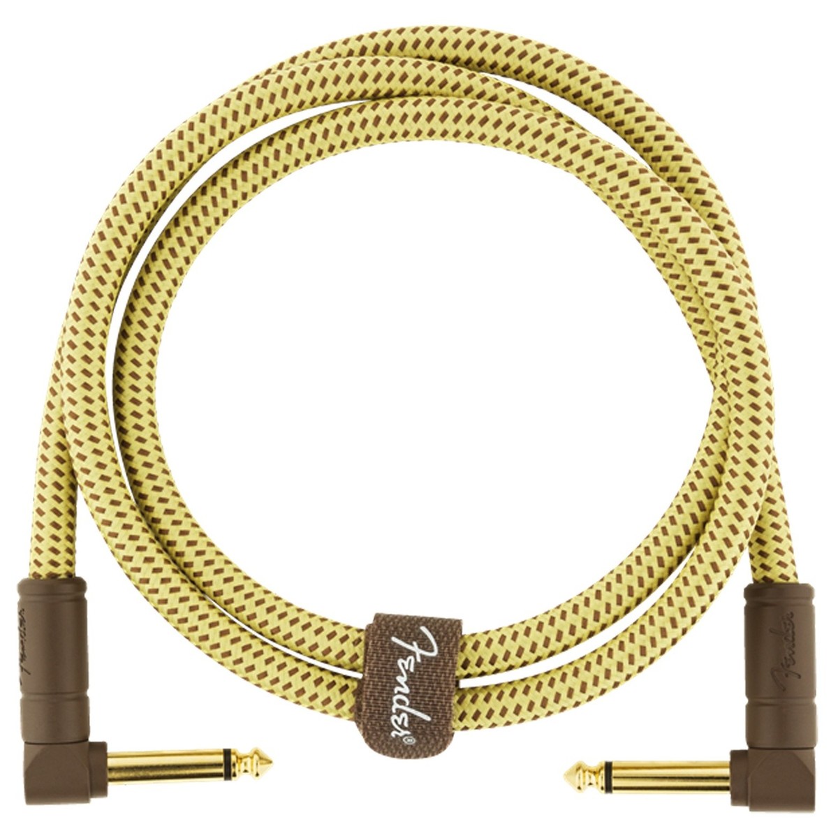 Fender Deluxe 3ft Angle Instrument Cable Tweed - Image 3