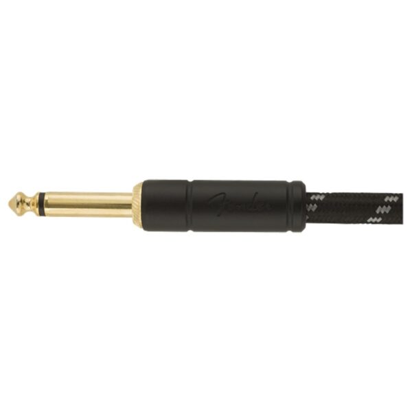 Fender Deluxe 5ft Straight Instrument Cable Black Tweed - Image 2