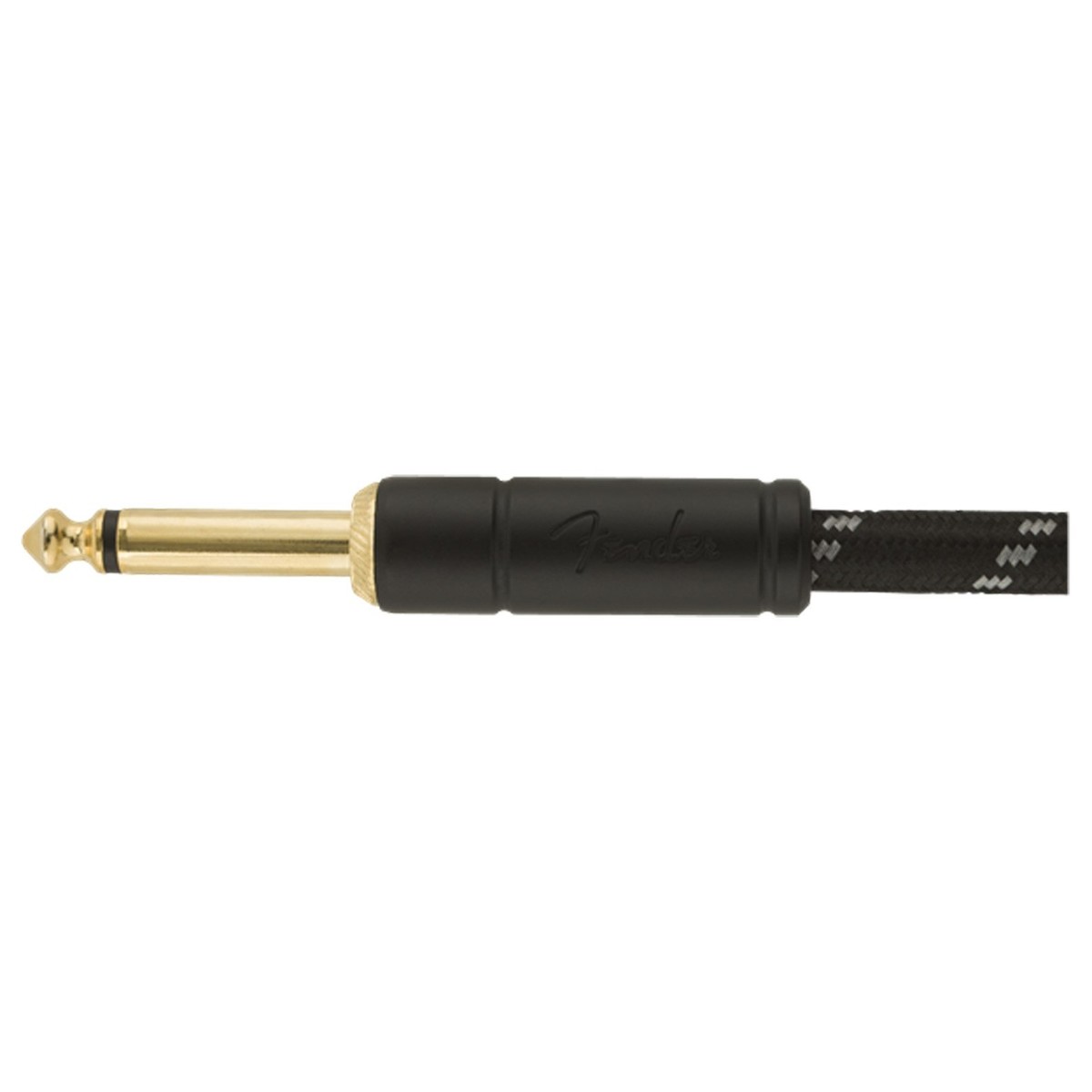 Fender Deluxe 5ft Straight Instrument Cable Black Tweed - Image 2