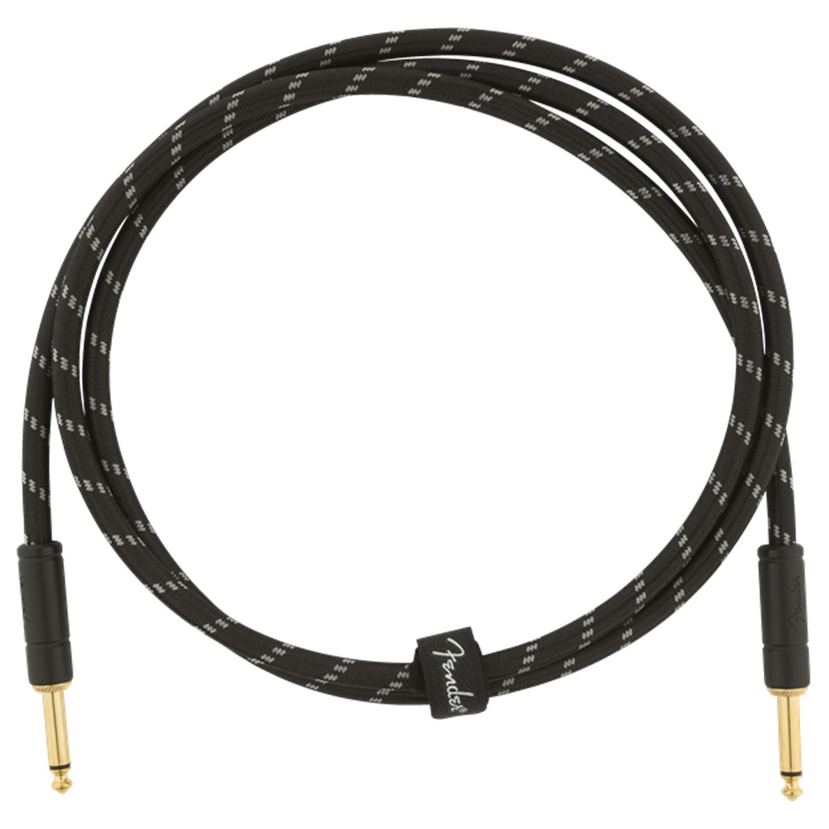 Fender Deluxe 5ft Straight Instrument Cable Black Tweed - Image 3