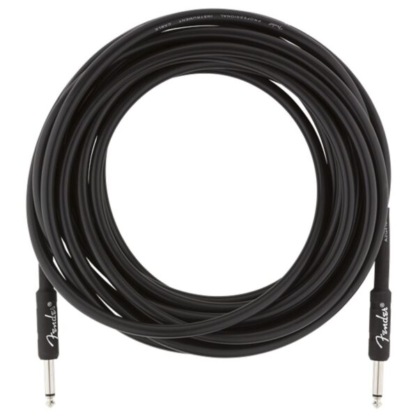 Fender Professional 7.5M/25ft Straight Instrument Cable Black - Image 3