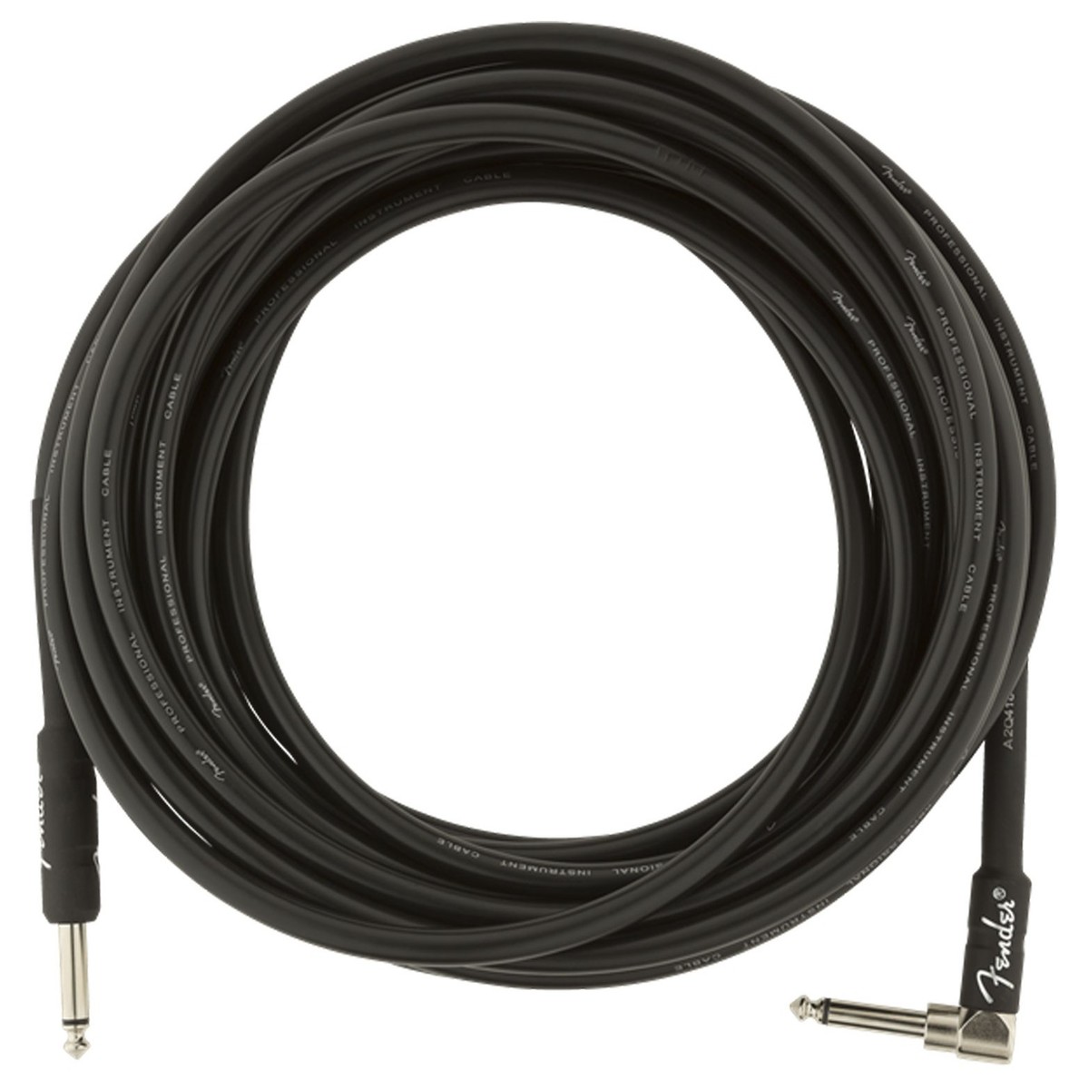Fender Professional 25ft Straight/Angle Instrument Cable Black - Image 4