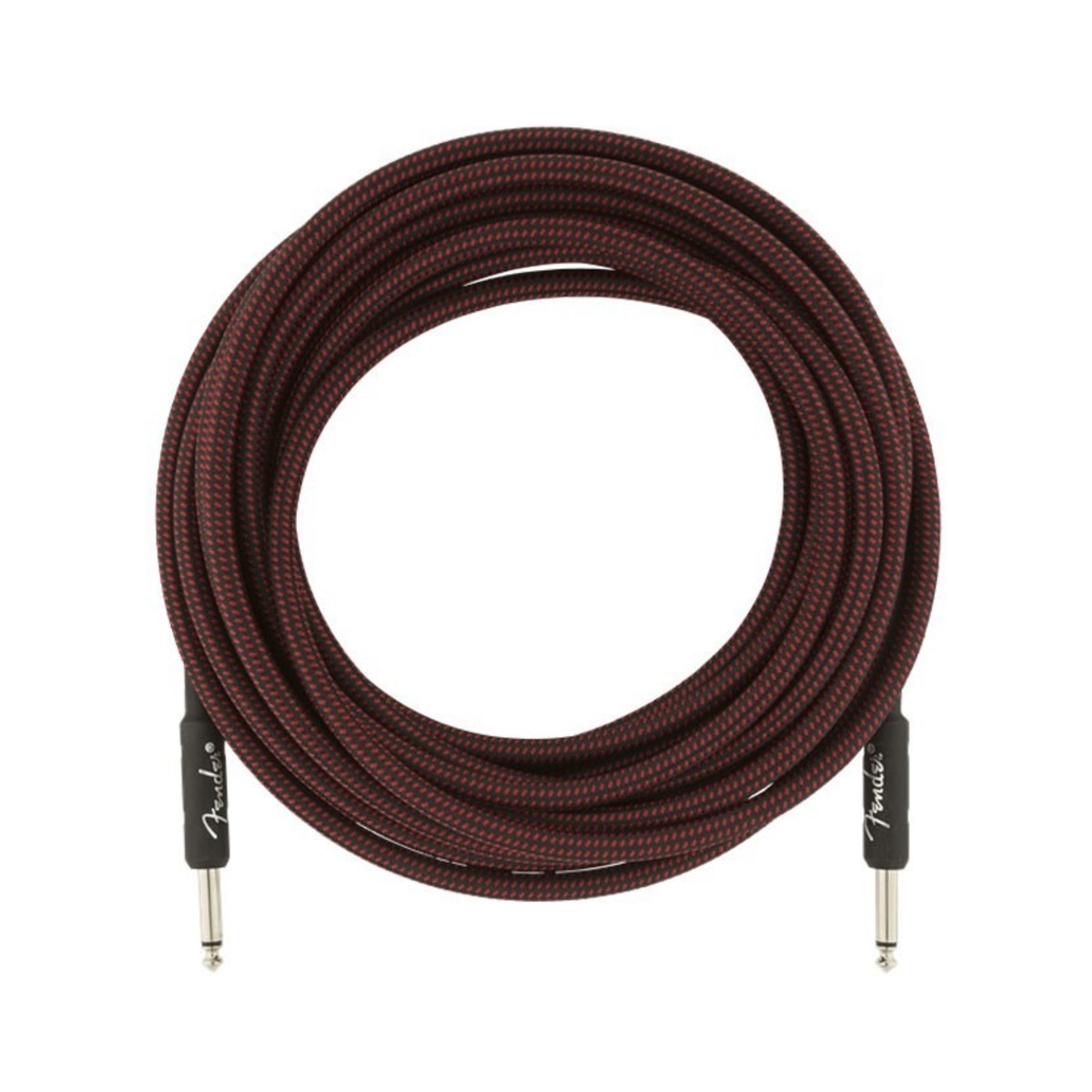 Fender Professional 25ft Straight Instrument Cable Red Tweed - Image 2