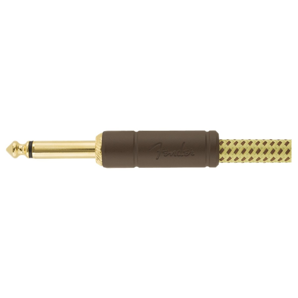 Fender Deluxe 25ft Straight/Angle Instrument Cable Tweed - Image 3