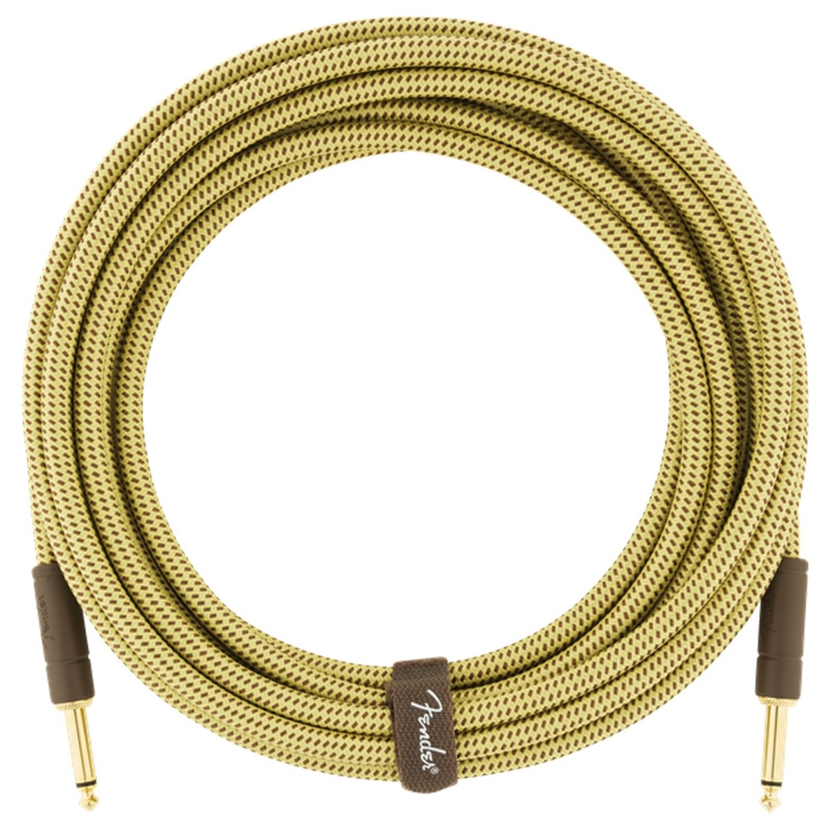 Fender Deluxe 18.6ft Straight Instrument Cable Tweed - Image 3