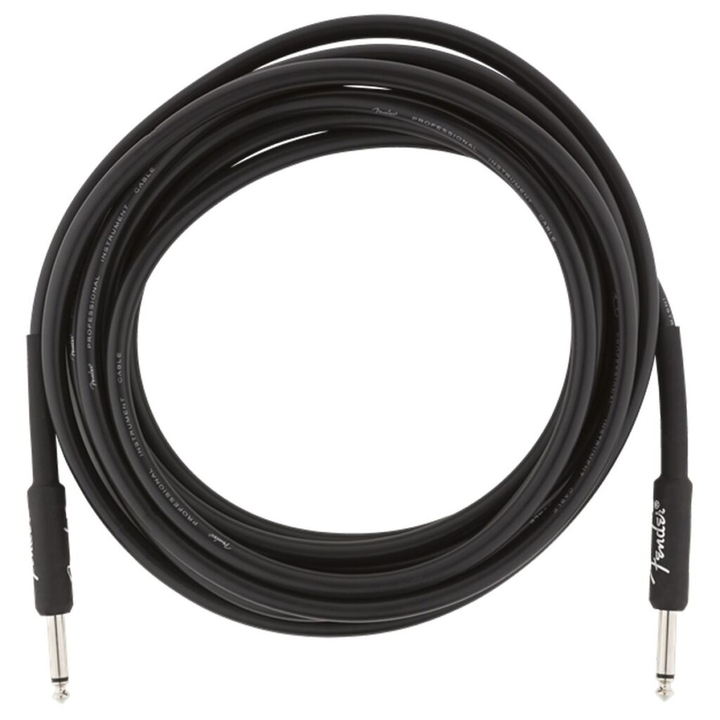 Fender Professional 15ft Straight Instrument Cable Black