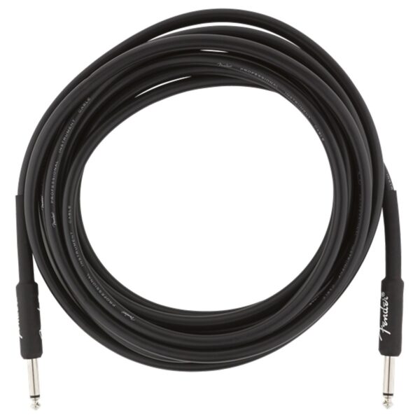 Fender Professional 15ft Straight Instrument Cable Black - Image 3