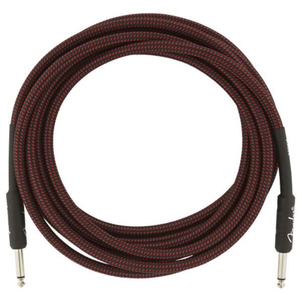 Fender Pro Series 4.5M/15ft Straight Instrument Cable Red Tweed - Image 3