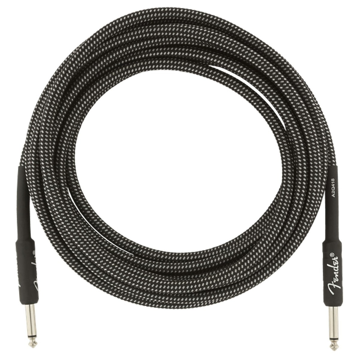 Fender Professional 15ft Straight Instrument Cable Gray Tweed - Image 3