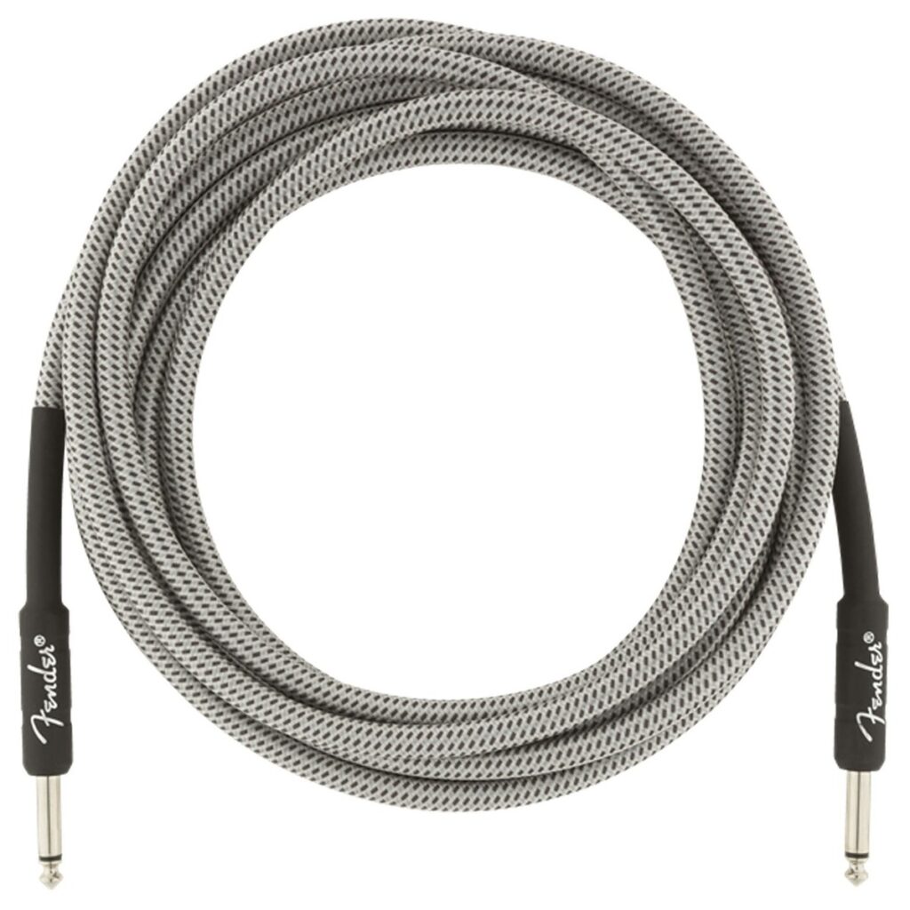 Fender Professional Series 4.5M/15ft Instrument Cable White Tweed