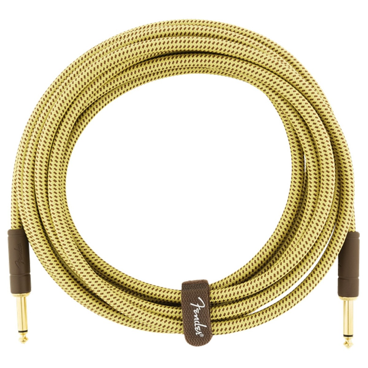 Fender Deluxe 15ft Straight Instrument Cable Tweed - Image 3