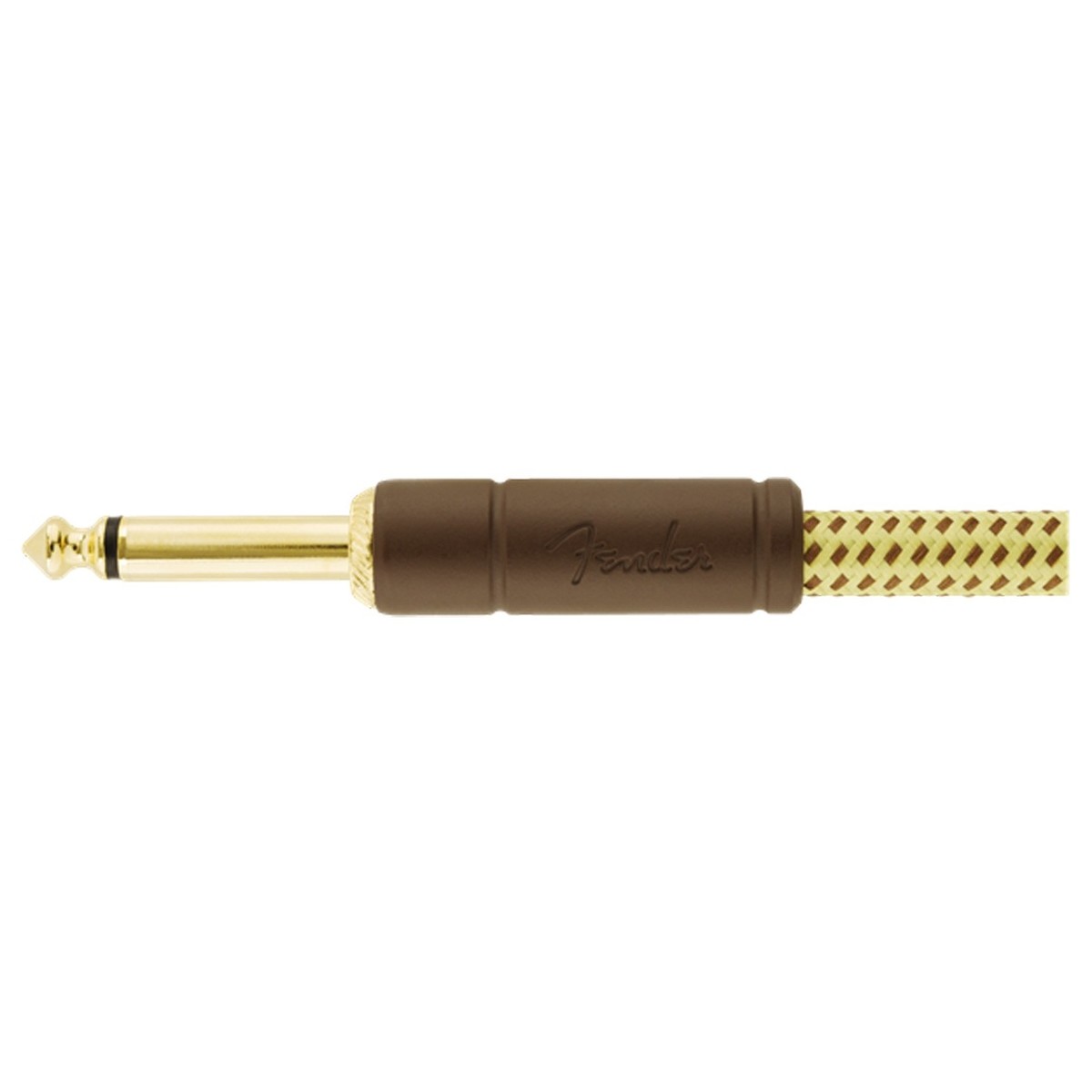 Fender Deluxe 15ft Straight/Angle Instrument Cable Tweed - Image 3