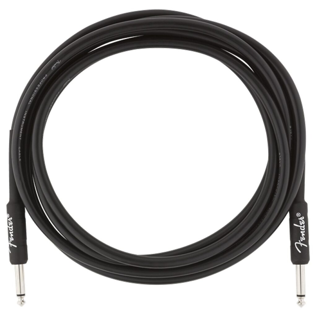 Fender Professional 3M/10ft Straight Instrument Cable Black