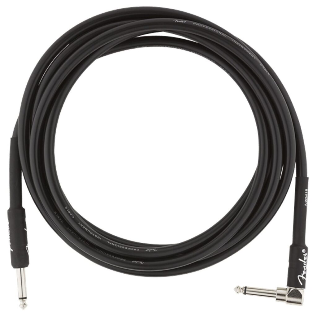 Fender Professional 10ft Straight/Angle Instrument Cable Black