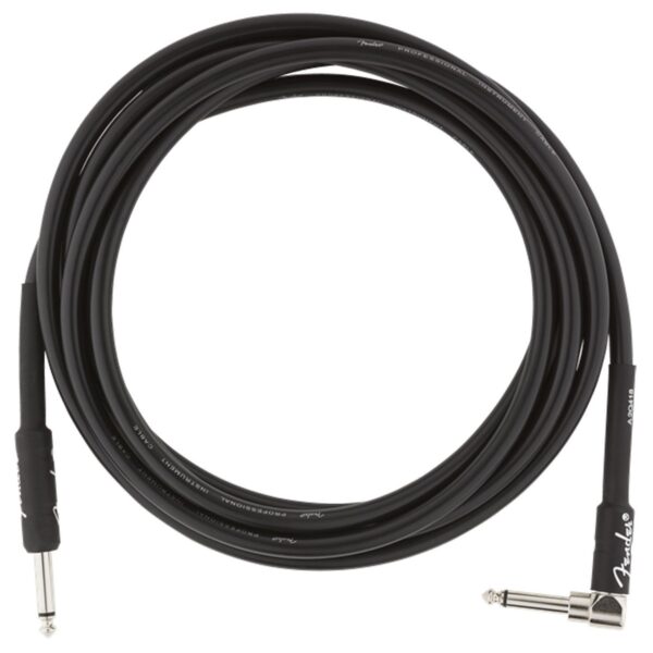 Fender Professional 10ft Straight/Angle Instrument Cable Black - Image 4