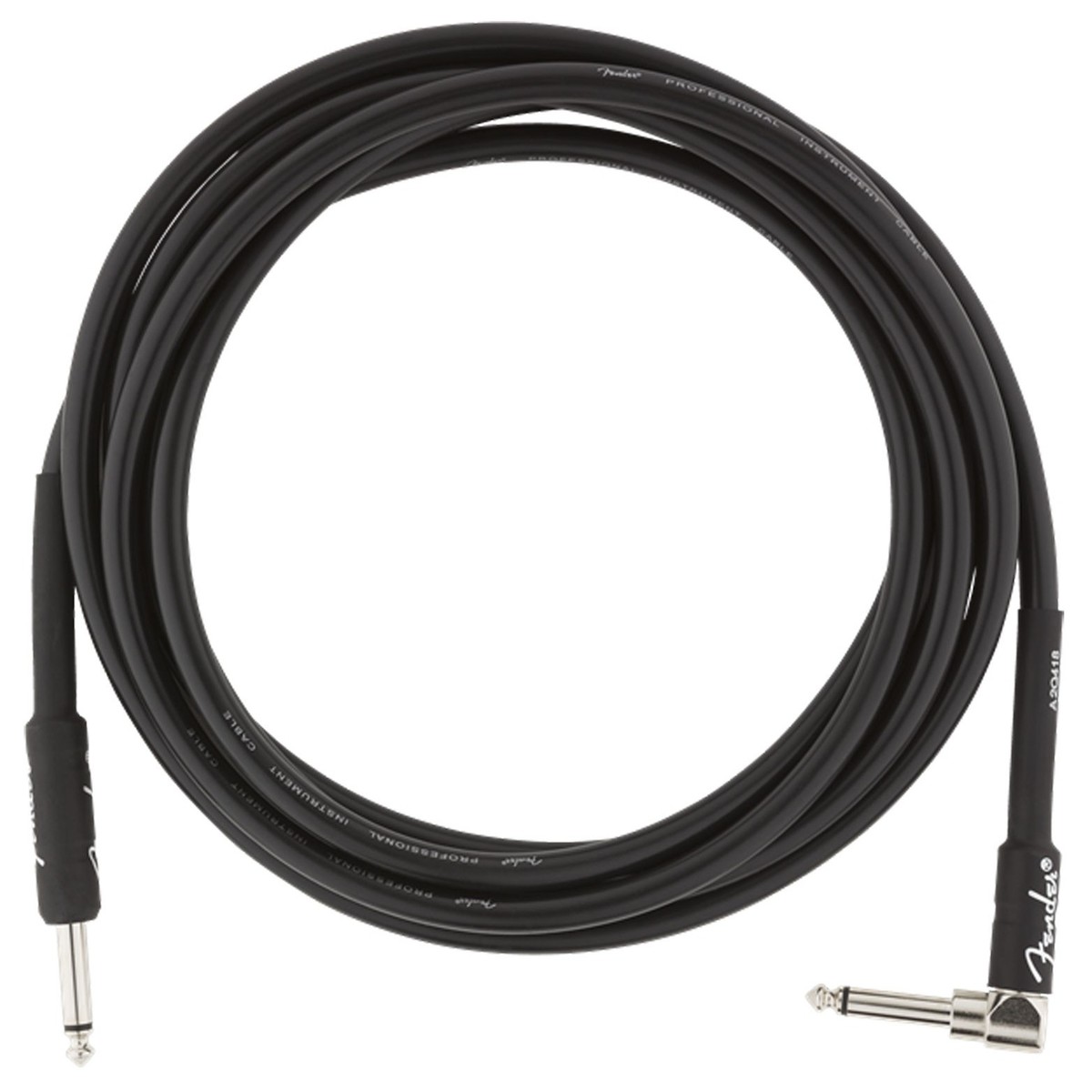 Fender Professional 10ft Straight/Angle Instrument Cable Black - Image 4