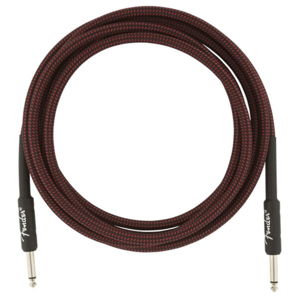Fender Professional 10ft Straight Instrument Cable Red Tweed - Image 3