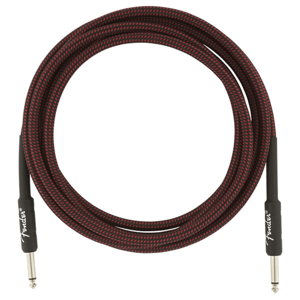 Fender Professional 10ft Straight Instrument Cable Red Tweed - Image 3