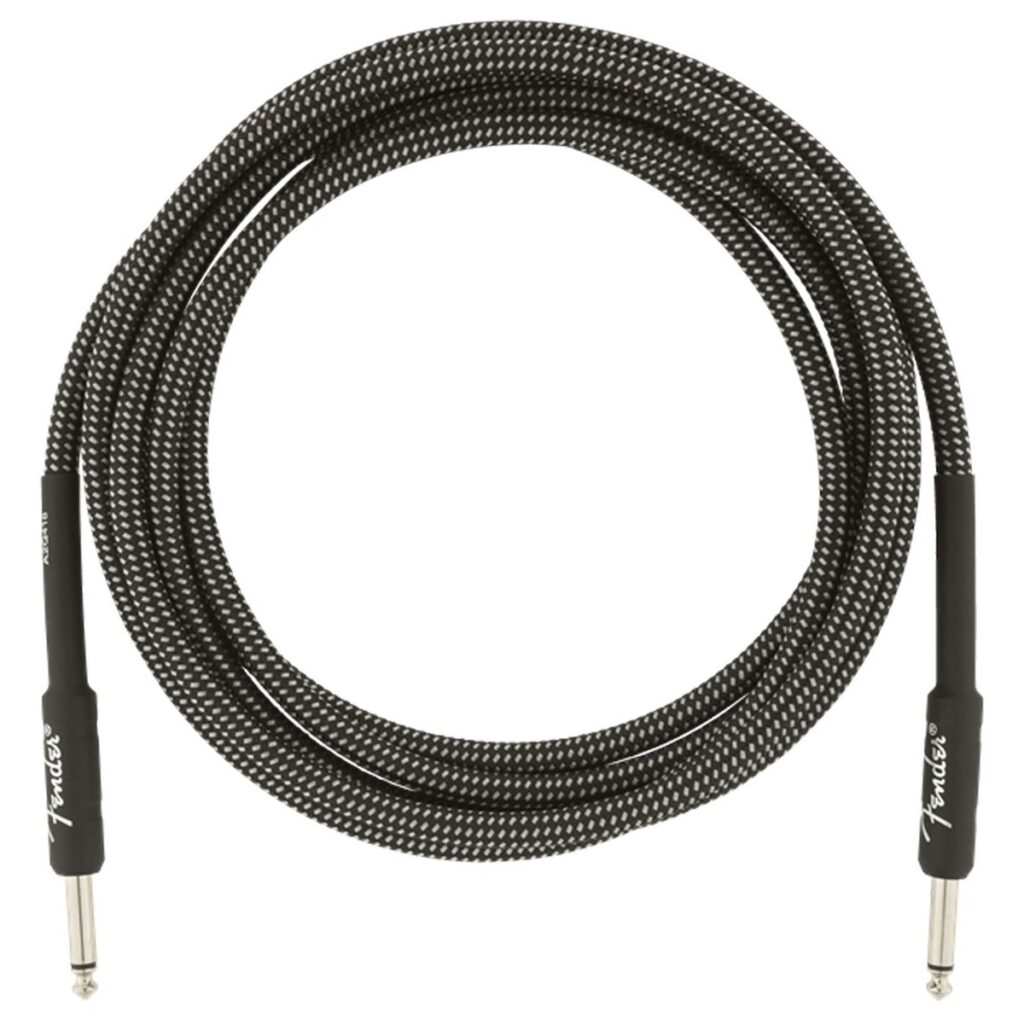 Fender Professional 10ft Straight Instrument Cable Gray Tweed