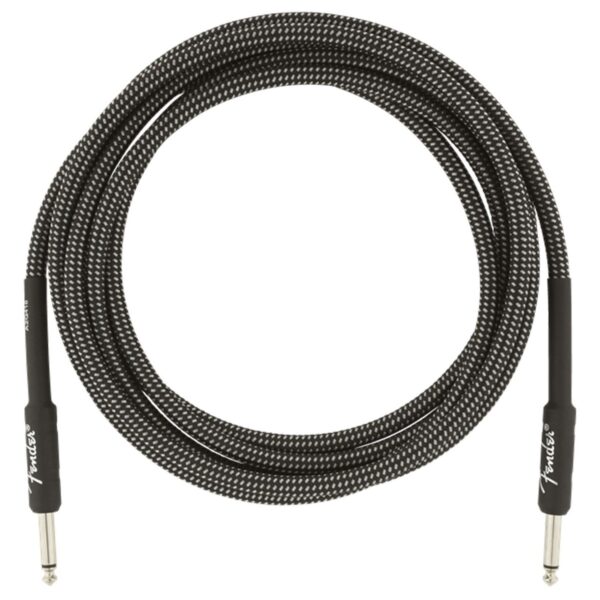 Fender Professional 10ft Straight Instrument Cable Gray Tweed - Image 3
