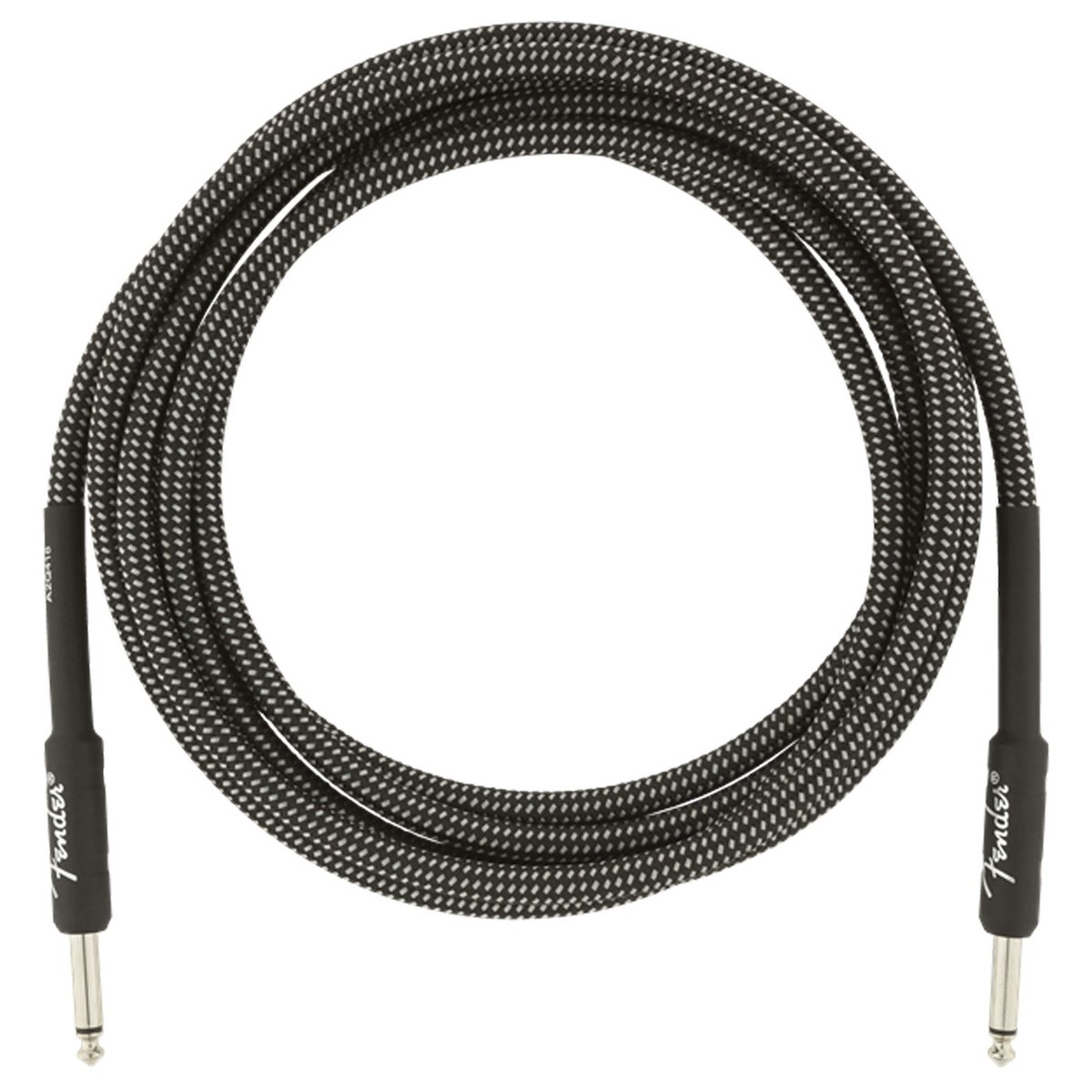Fender Professional 10ft Straight Instrument Cable Gray Tweed - Image 3