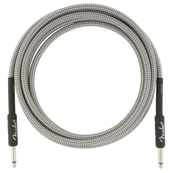 Fender Professional 10ft Straight Instrument Cable White Tweed - Image 3