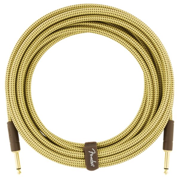 Fender Deluxe 10ft Straight Instrument Cable Tweed - Image 3