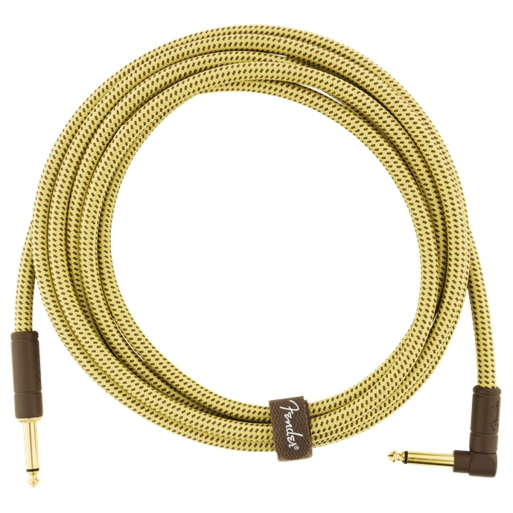 Fender Deluxe 10ft Straight/Angle Instrument Cable Tweed