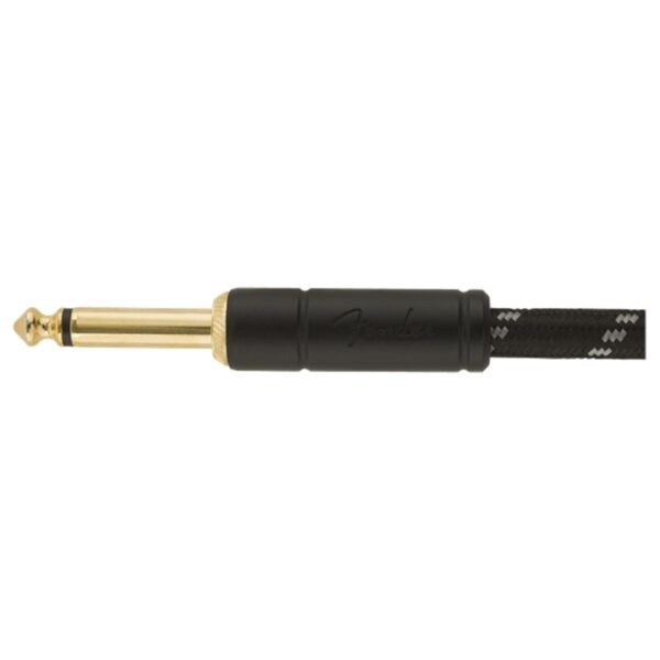 Fender Deluxe 10ft Straight Instrument Cable Black Tweed - Image 2