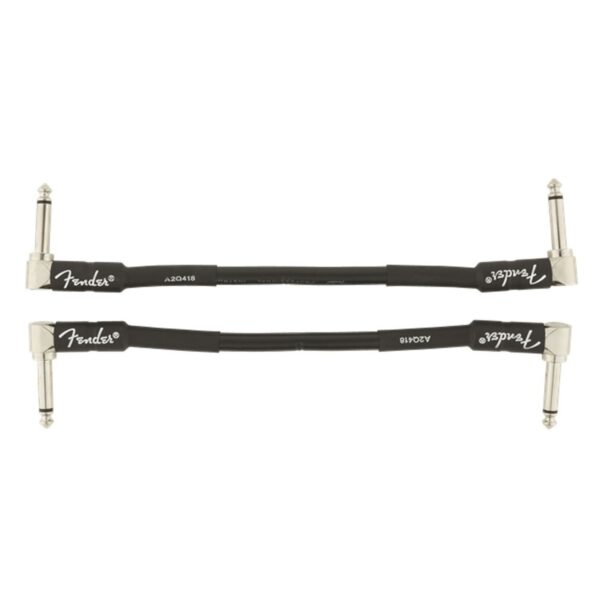 Fender Professional 6" Patch Cable 2-Pack Black - Image 2