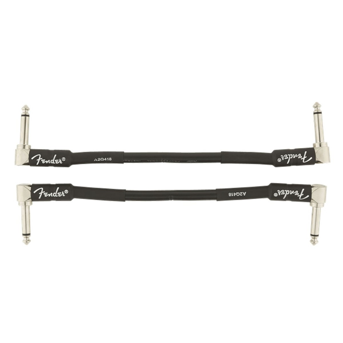 Fender Professional 6" Patch Cable 2-Pack Black - Image 2