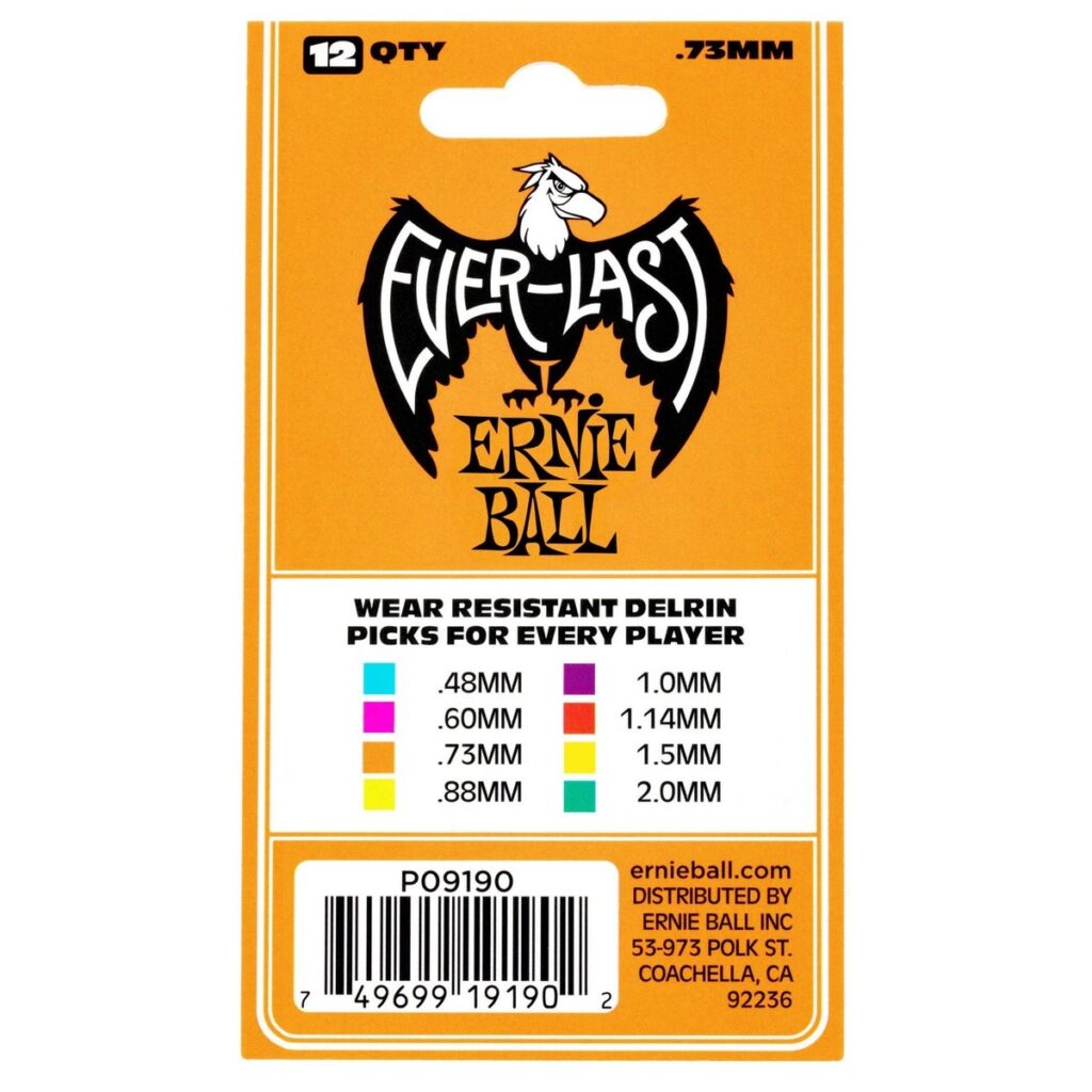 Ernie Ball P09190 Everlast 0.73mm Orange 12 Pack