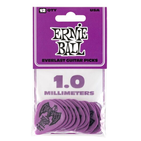 Ernie Ball Everlast 1.0mm Purple 12 Pack - Image 2