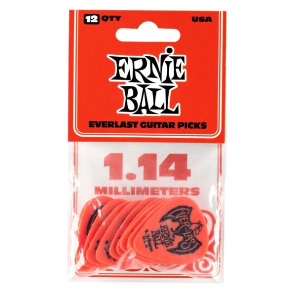 Ernie Ball Everlast 1.14mm Red 12 Pack - Image 2