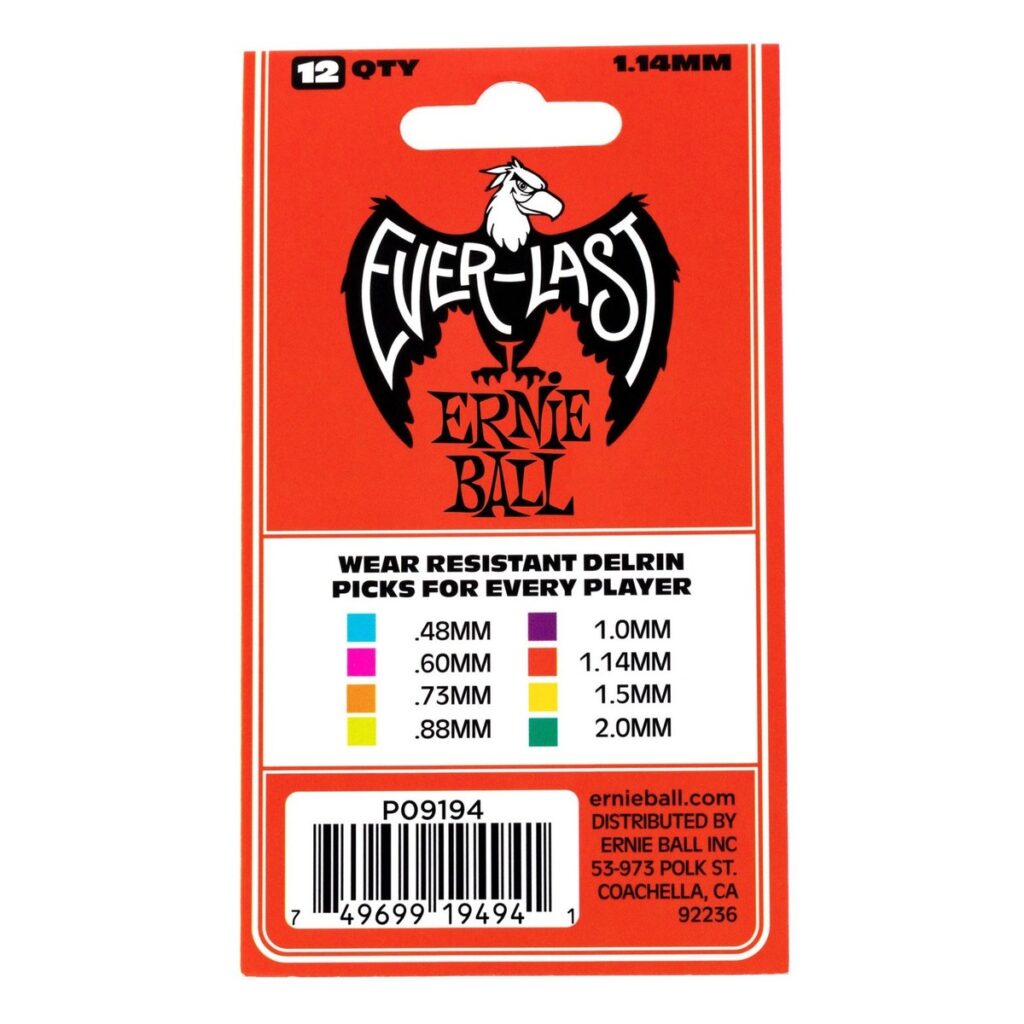 Ernie Ball Everlast 1.14mm Red 12 Pack