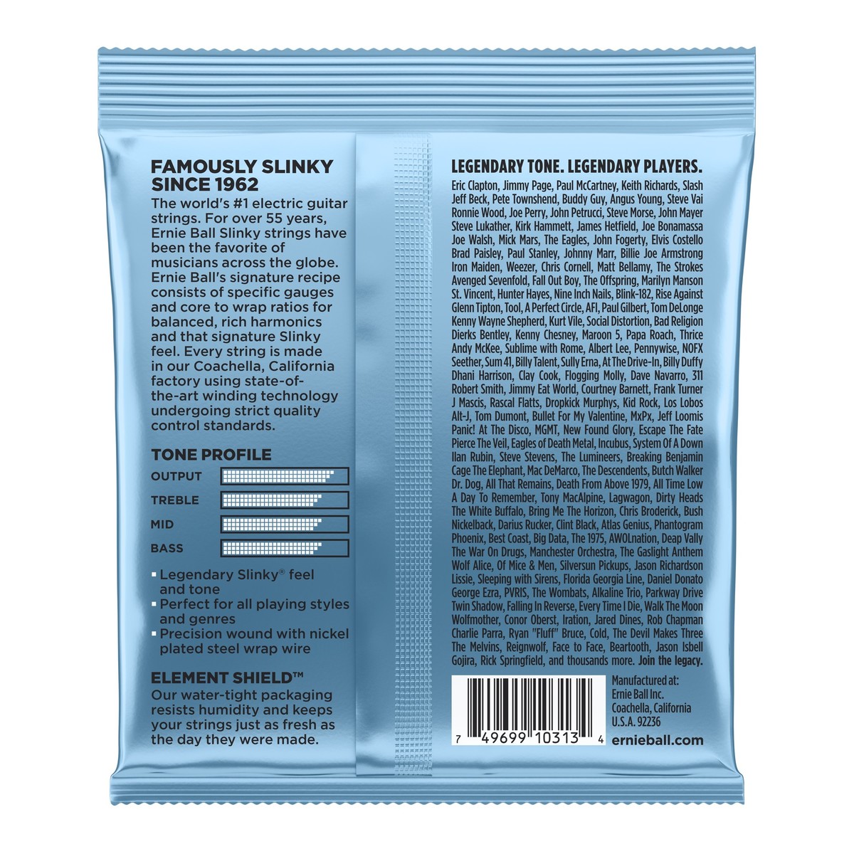 Ernie Ball Primo Slinky 2212 Nickel Guitar Strings Set 9.5-44 - Image 2