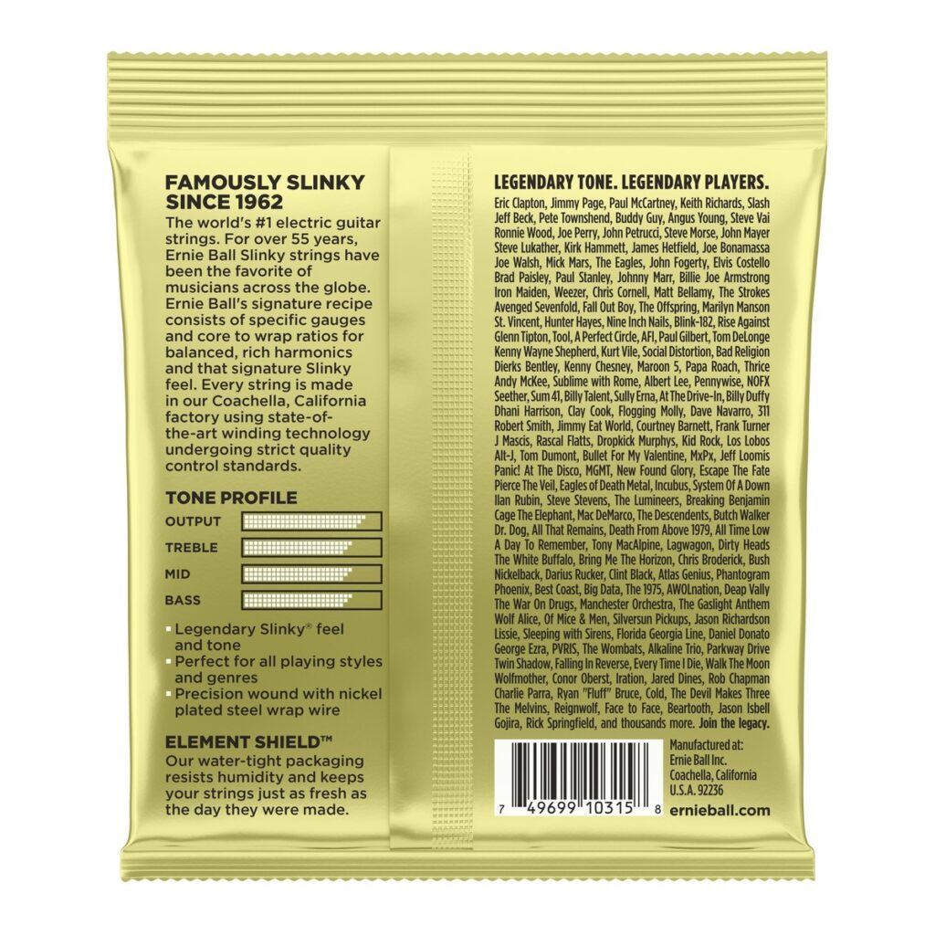 Ernie Ball Mammoth Slinky 2214 Nickel Guitar Strings Set 12-62