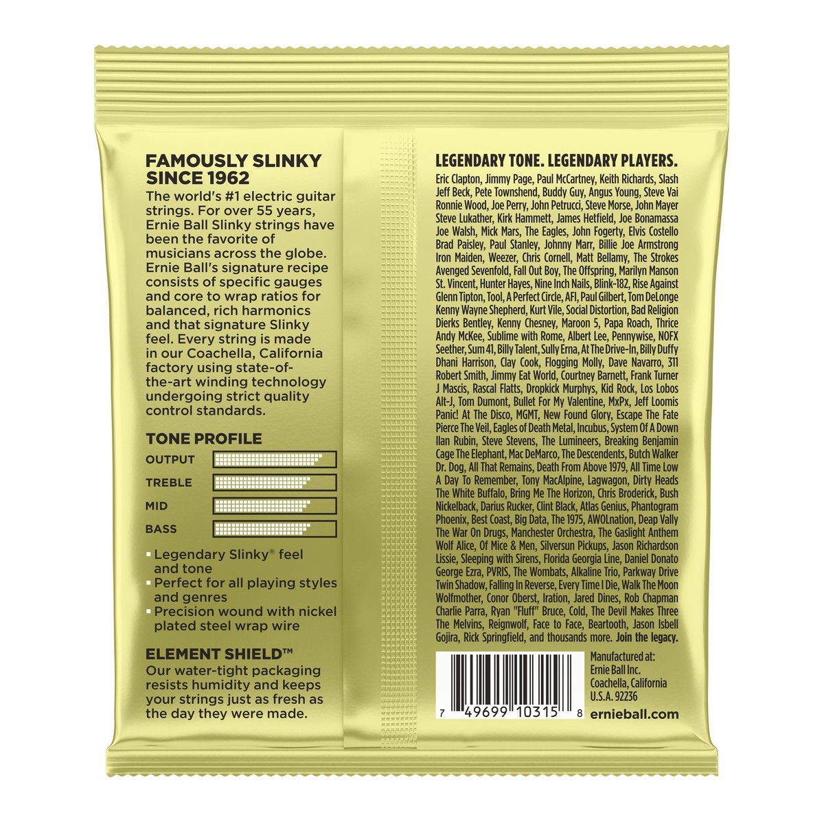 Ernie Ball Mammoth Slinky 2214 Nickel Guitar Strings Set 12-62 - Image 2