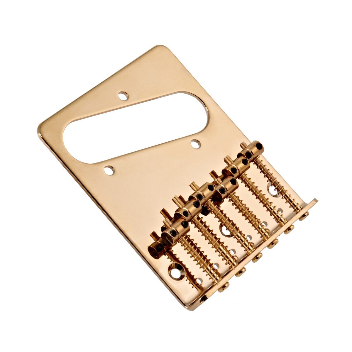Guitarworks 6-Saddle Guitar Bridge Gold - Image 2