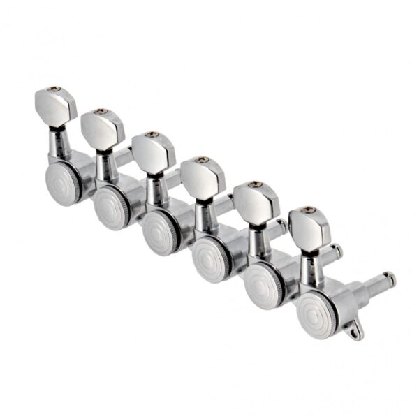 Guitarworks Locking Machine Heads 6-In-Line Chrome - Image 3