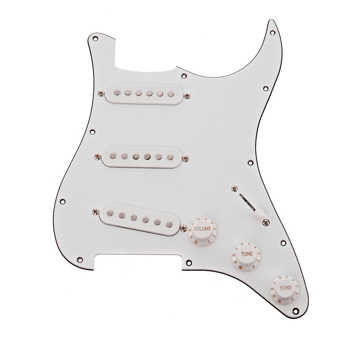 Guitarworks SSS Preloaded Scratchplate White - Image 1