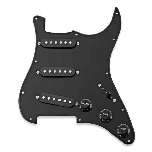 Guitarworks SSS Preloaded Scratchplate Black - Image 1