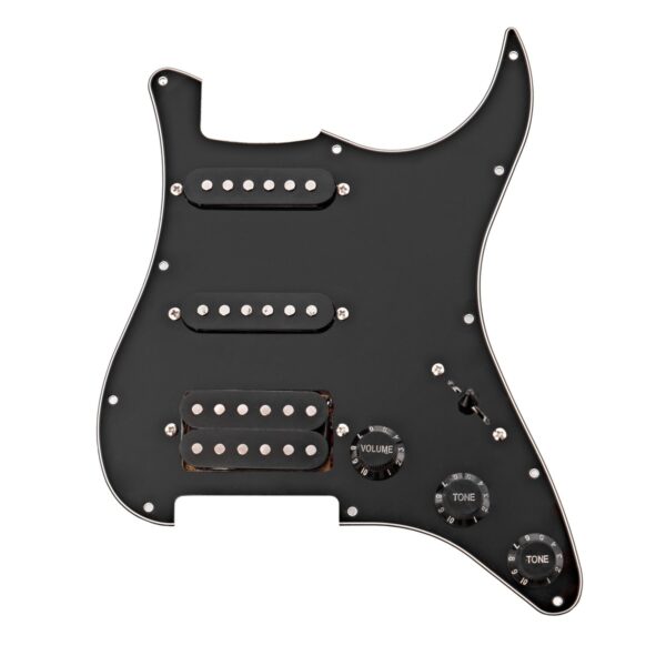 Guitarworks HSS Preloaded Scratchplate Black - Image 1