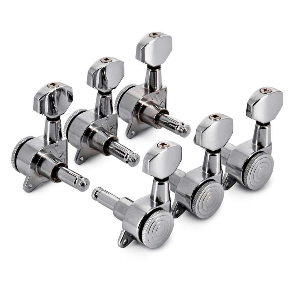 Guitarworks Locking Machine Heads 3-a-Side Chrome
