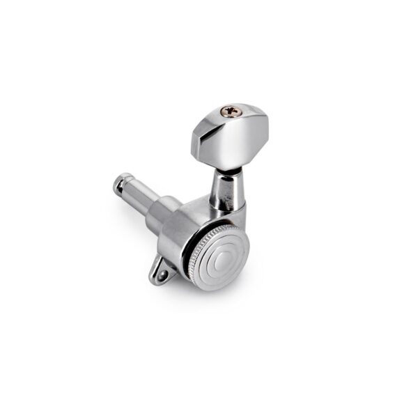 Guitarworks Locking Machine Heads 3-a-Side Chrome - Image 3