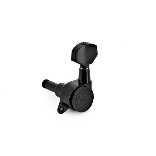 Guitarworks Locking Machine Heads 3-a-Side Black - Image 3