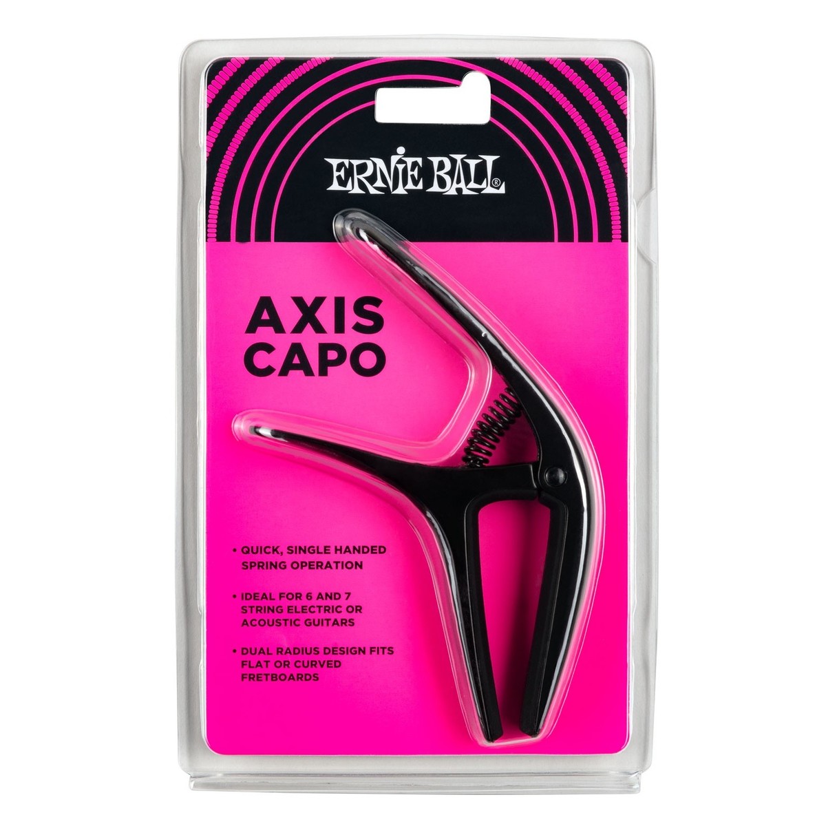 Ernie Ball P09600 Axis Capo Black - Image 2