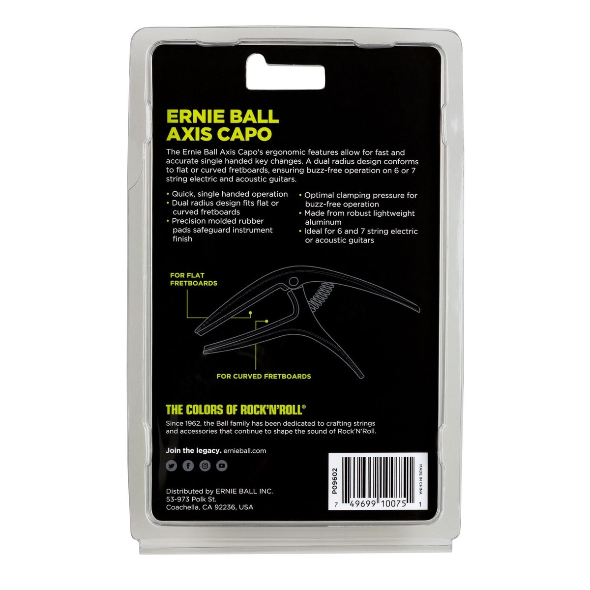 Ernie Ball P09602 Axis Capo Bronze - Image 3