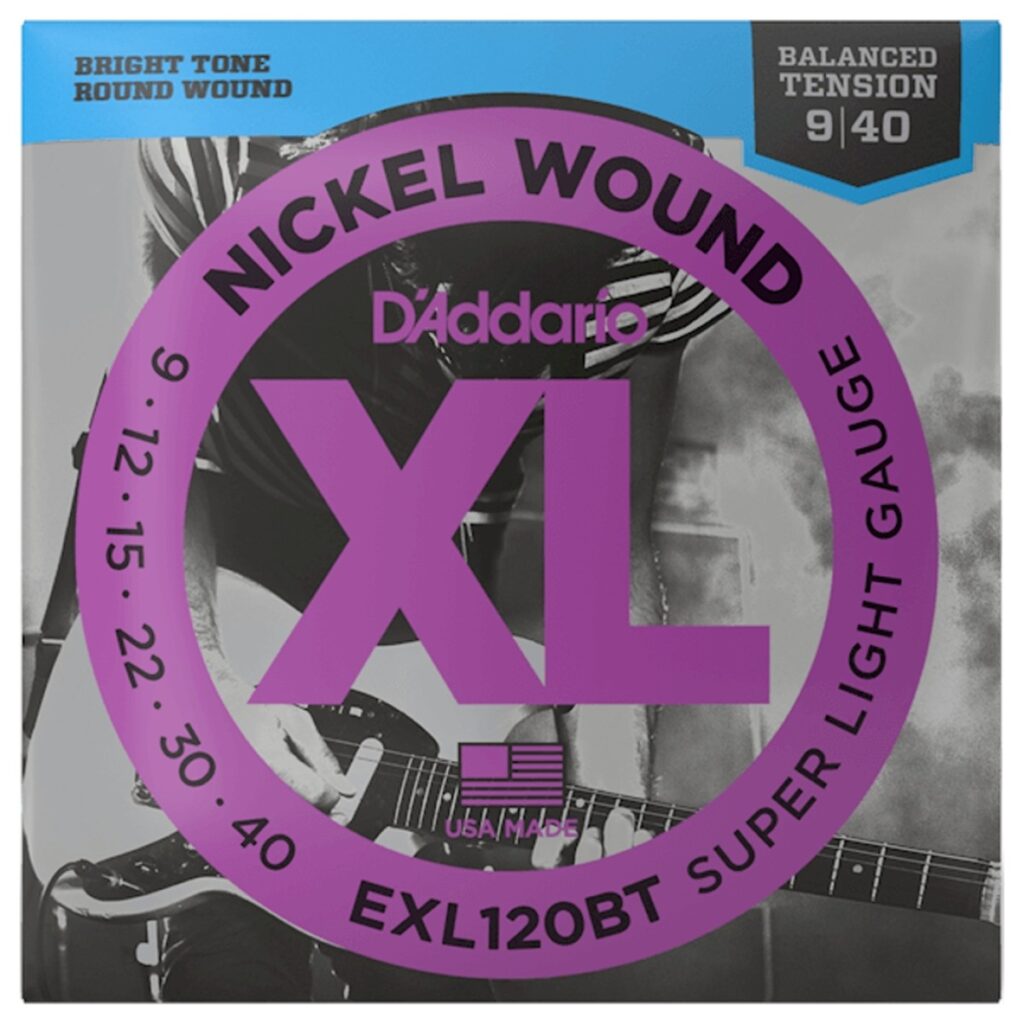 DAddario EXL120BT Nickel Wound Super Light Set 09-40